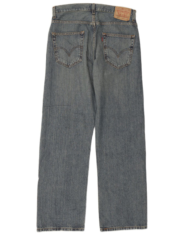 Мужские прямые джинсы свободного кроя LEVI'S 569 W30 L32, синий хлопок