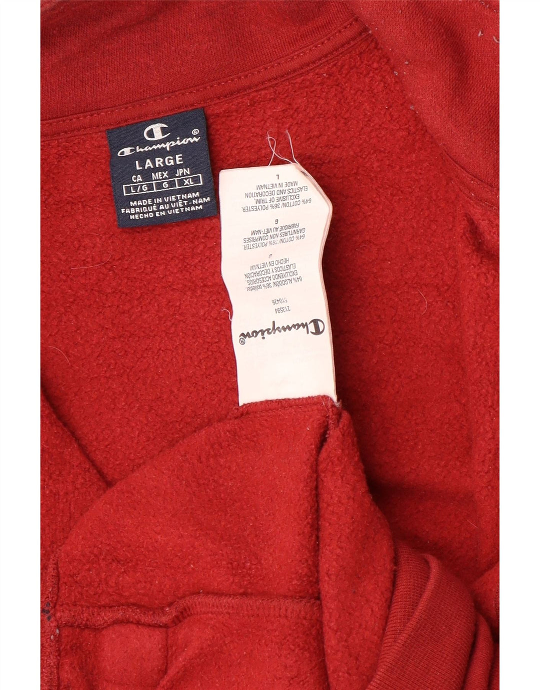 Мужской спортивный костюм Champion, верхняя куртка, большая красная хлопковая куртка