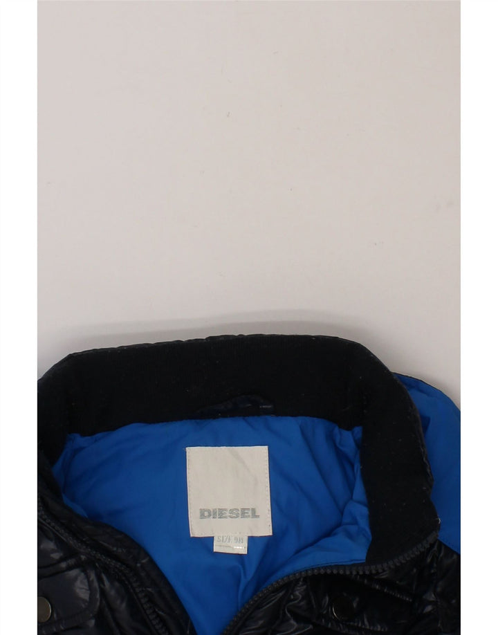 DIESEL Baby Boys Hooded Padded Jacket 6-9 Months Navy Blue Polyamide Vintage Diesel and Second-Hand Diesel from Messina Hembry 