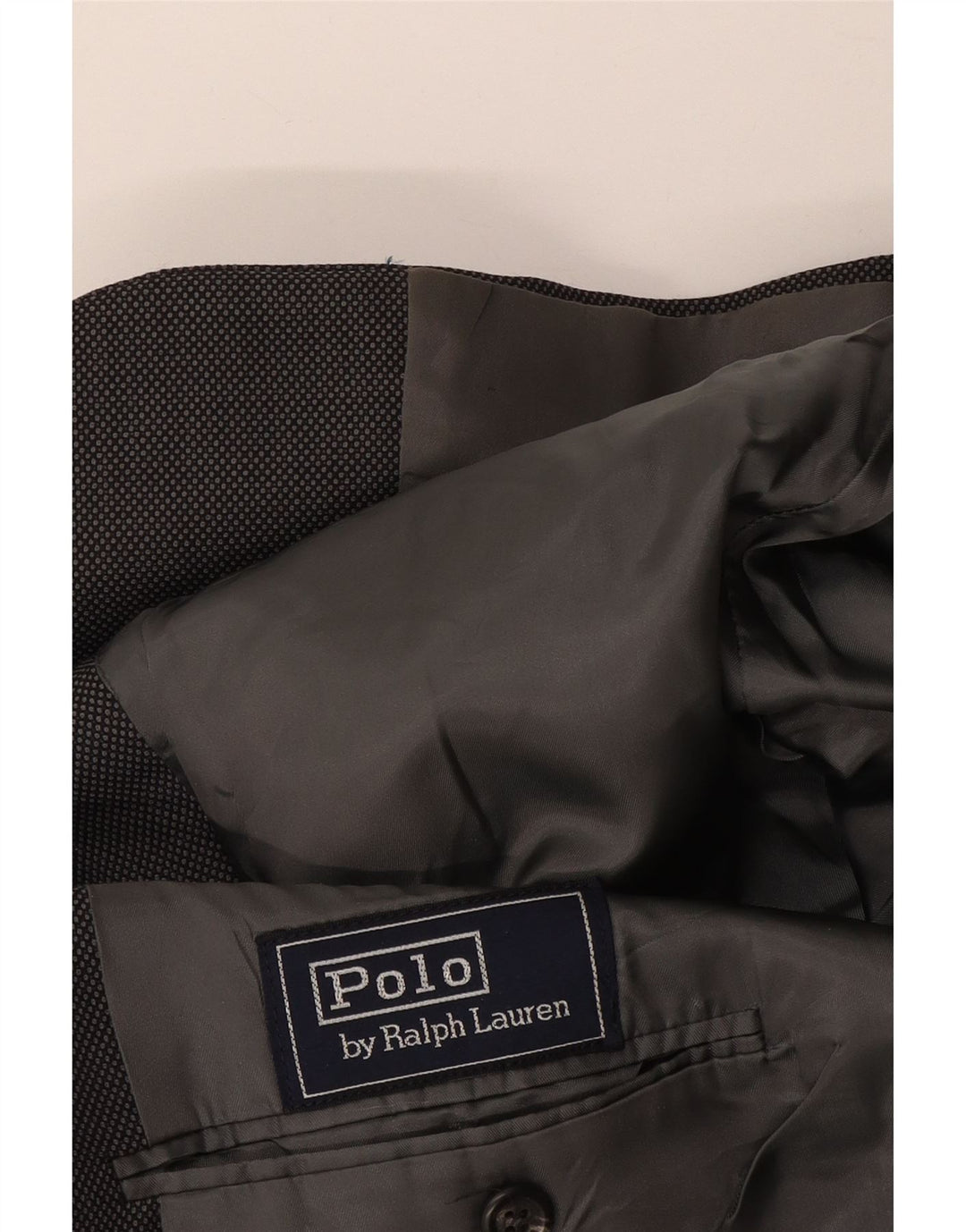 Мужской пиджак с 2 пуговицами Polo Ralph Lauren UK 40, большой темно-синий в пятнистый цвет