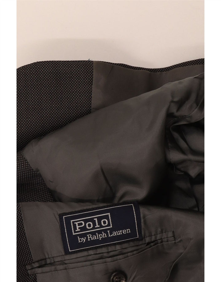 Мужской пиджак с 2 пуговицами Polo Ralph Lauren UK 40, большой темно-синий в пятнистый цвет