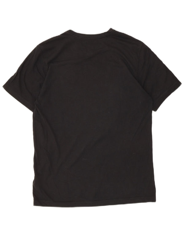 Мужская футболка Nike Dri Fit с графическим рисунком, средний черный хлопковый топ
