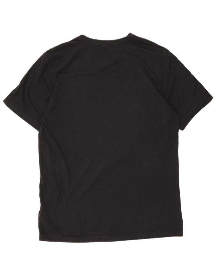 Мужская футболка Nike Dri Fit с графическим рисунком, средний черный хлопковый топ