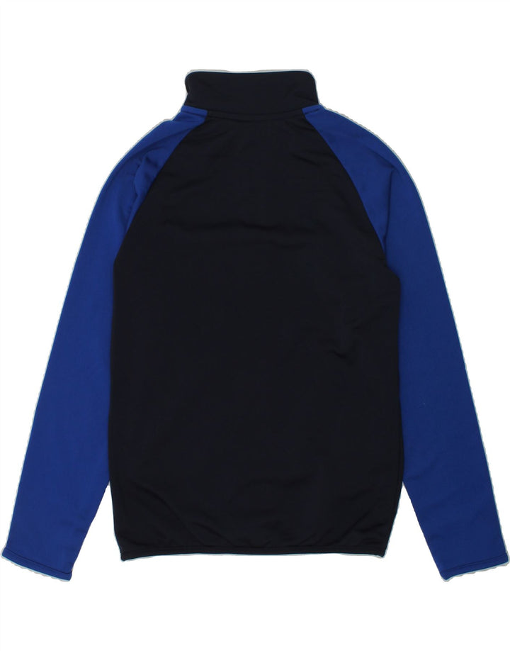 ADIDAS Boys Graphic Tracksuit Top Jacket 7-8 Years Navy Blue Colourblock | Vintage Adidas | Thrift | Second-Hand Adidas | Used Clothing | Messina Hembry 