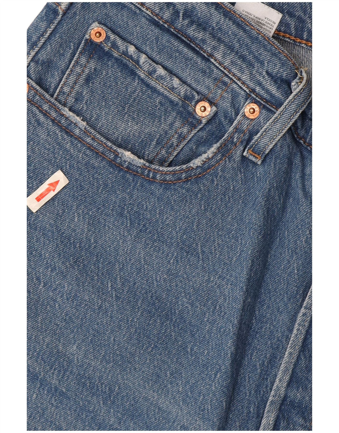 Женские прямые джинсы Levi's 501 W34 L28 синие, хлопок