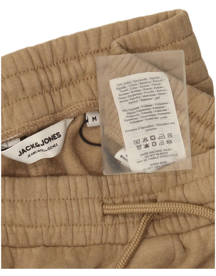 Мужские спортивные брюки Jack & Jones джоггеры среднего размера, бежевые, хлопок