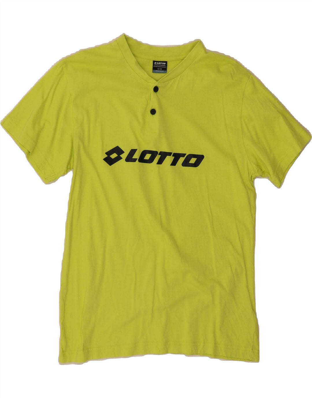 LOTTO Mens Graphic T-Shirt Top IT 48 Medium Green Cotton Vintage Lotto and Second-Hand Lotto from Messina Hembry 