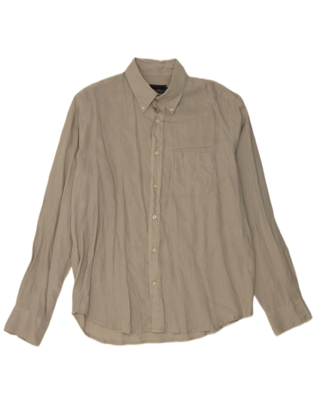Рубашка мужская Conte of Florence 2XL серая льняная