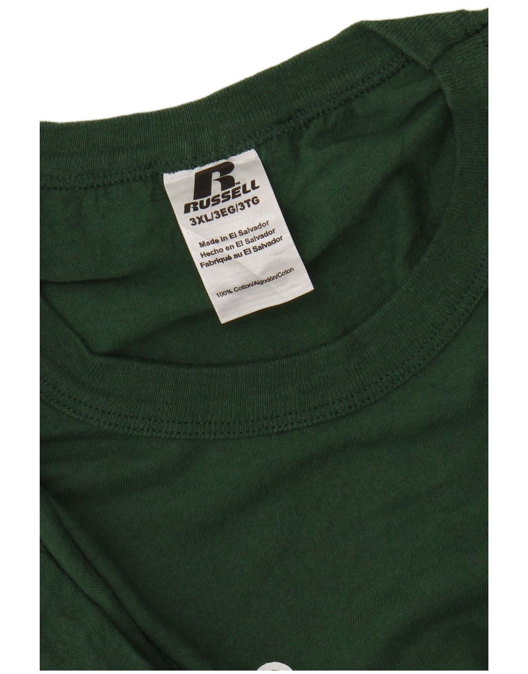 Мужская футболка с рисунком RUSSELL ATHLETIC 3XL, зеленая