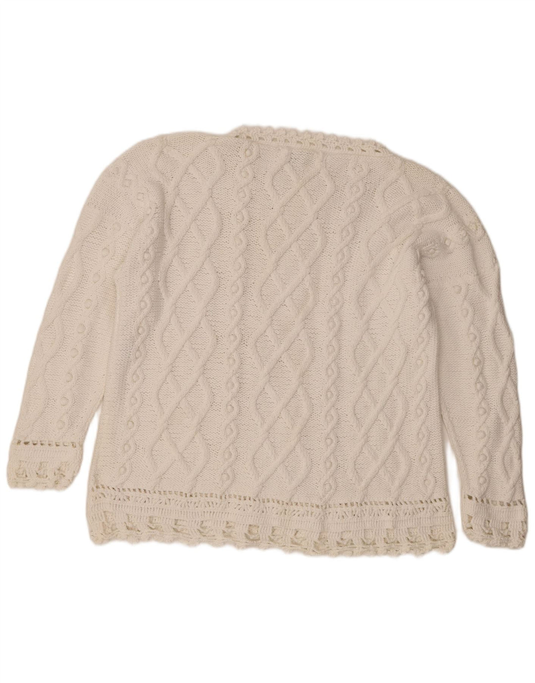 Женский свитер с вырезом «лодочка» Golden Spiderweb, Великобритания, 16, большой белый