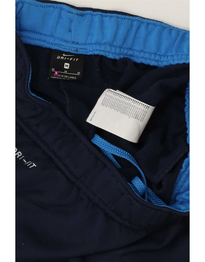 Мужские спортивные брюки Nike Dri Fit среднего размера, темно-синие, полиэстер