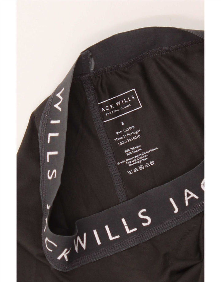 Женские леггинсы с рисунком Jack Wills UK 8, маленькие черные из полиэстера