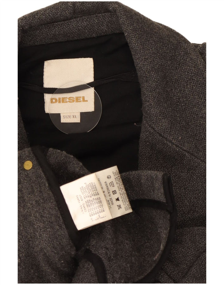 Мужская куртка Diesel в стиле милитари UK 42 XL серая из полиэстера