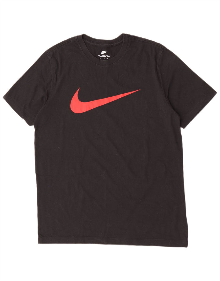 Мужская футболка с рисунком Nike, большой черный хлопок