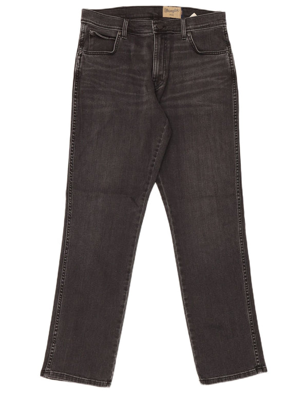 Мужские прямые джинсы Wrangler Texas Stretch W34 L32, черный хлопок