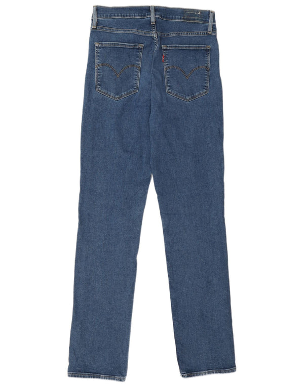 Женские прямые джинсы Levi's 724 с высокой посадкой W29 L32, синий хлопок