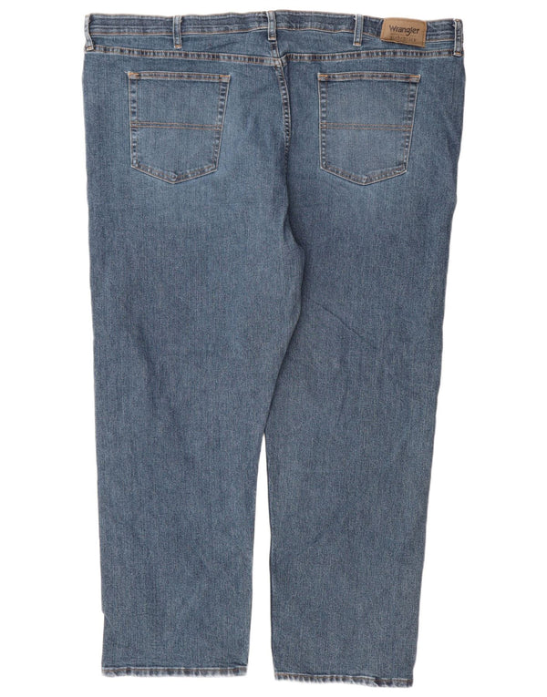 Мужские прямые джинсы Wrangler W48 L30 синие, хлопок