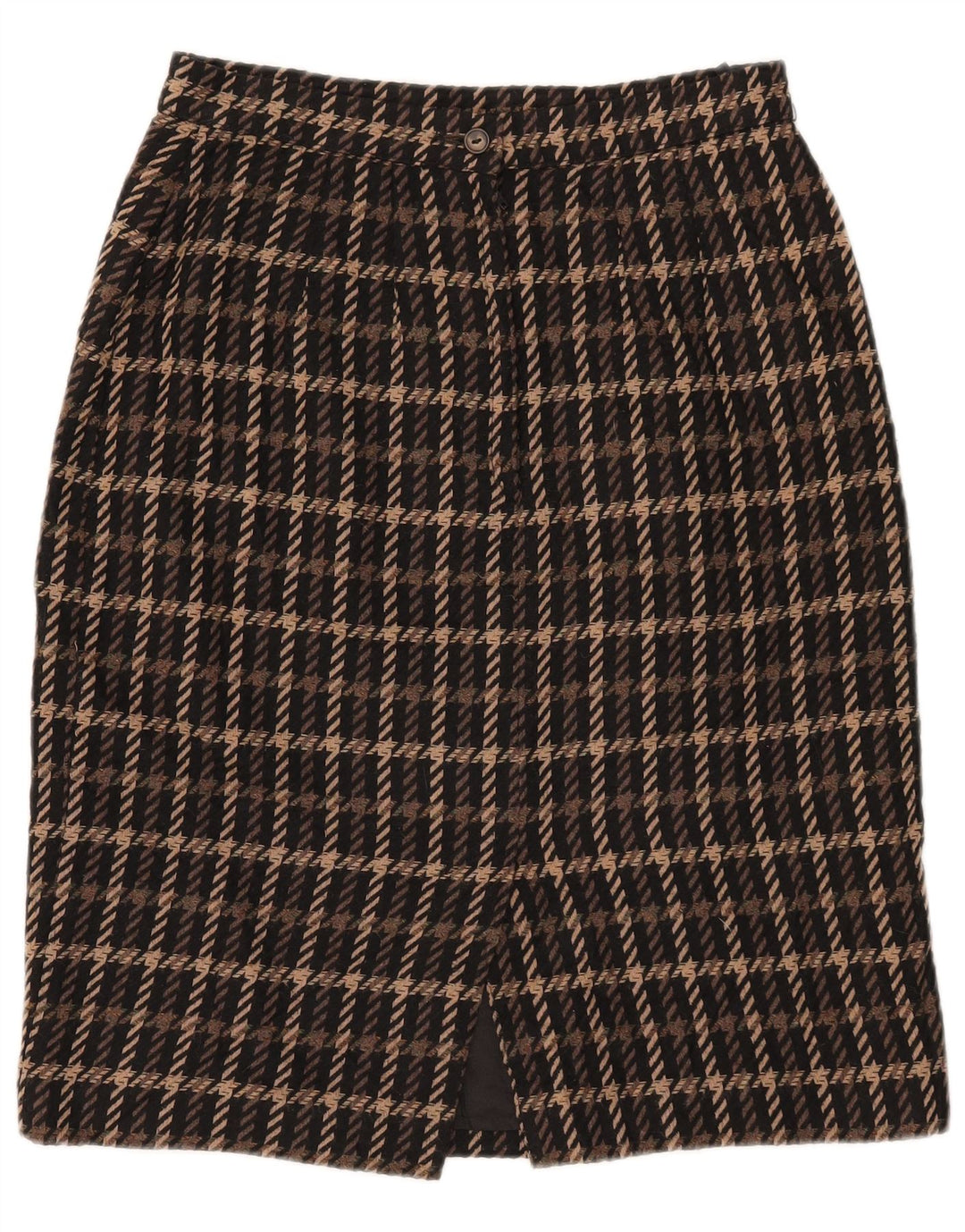 Женская юбка-карандаш Marks & Spencer UK 14 Medium W28 Коричневая акриловая клетка в клетку