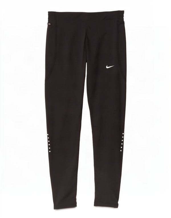 Женские леггинсы Nike Dri Fit UK 10, маленькие черные