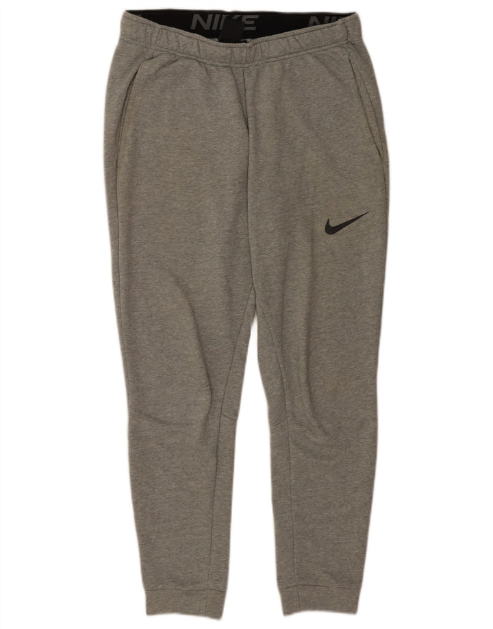 Мужские спортивные брюки Nike Dri Fit Standard, джоггеры среднего серого цвета, хлопок