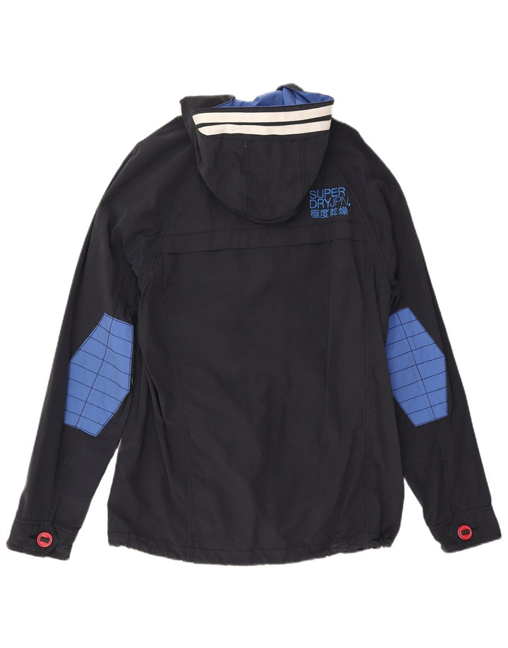 Мужская дафлкот SUPERDRY с капюшоном UK 38, средний темно-синий, цветной блок