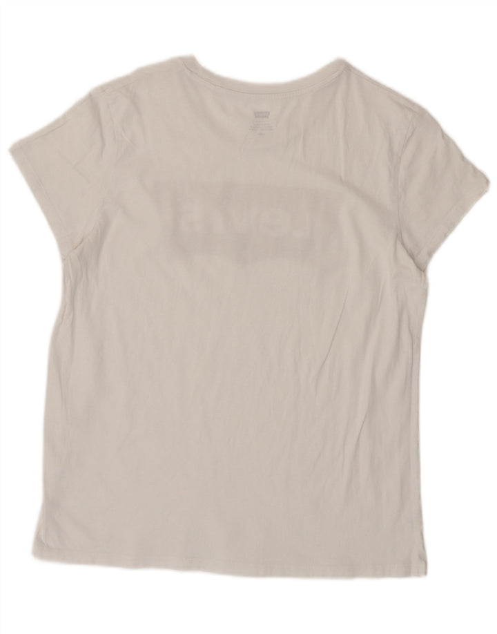 Женская футболка с рисунком LEVI'S Top UK 16, большая белая