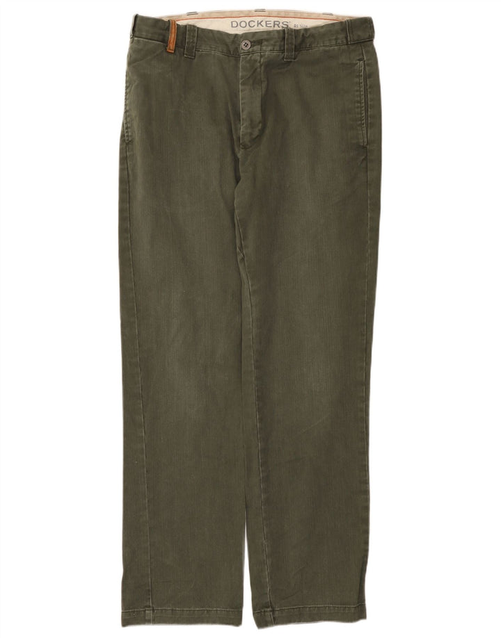 Мужские прямые джинсы Dockers W34 L32, хлопок цвета хаки