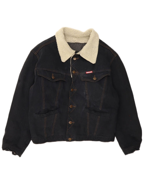 Мужская джинсовая куртка AMERICANINO UK 36, маленькая, темно-синяя