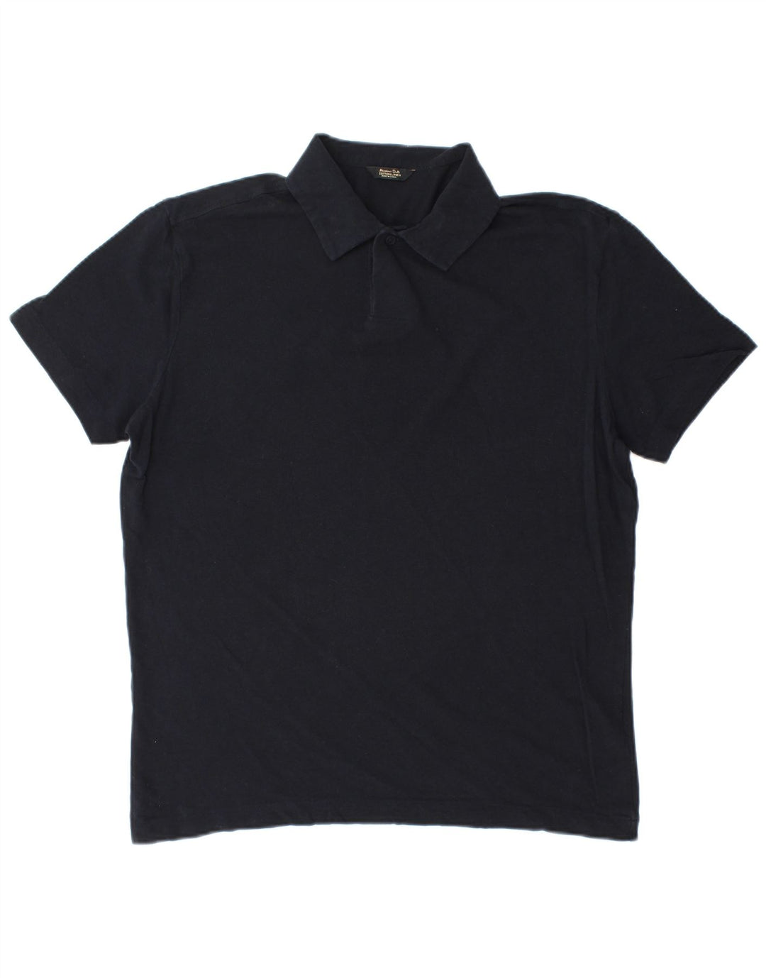 Мужская рубашка-поло Massimo Dutti, средний темно-синий хлопок