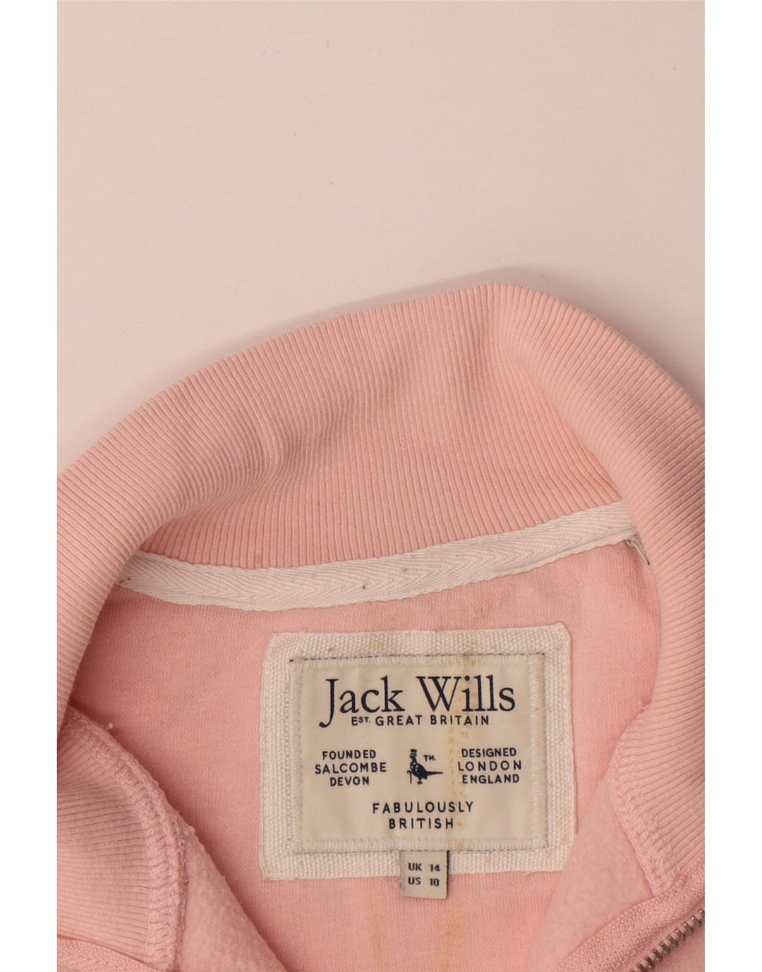 Женский джемпер оверсайз с рисунком Jack Wills UK 14, большой розовый