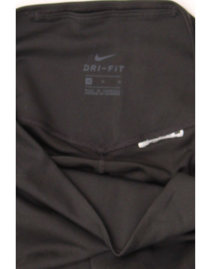 Женские леггинсы-капри Nike среднего размера, черные
