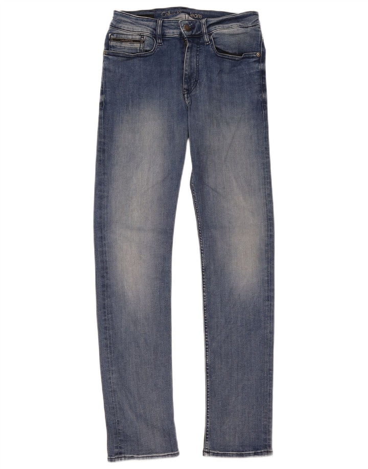 Женские узкие джинсы Calvin Klein W29 L32, синий хлопок