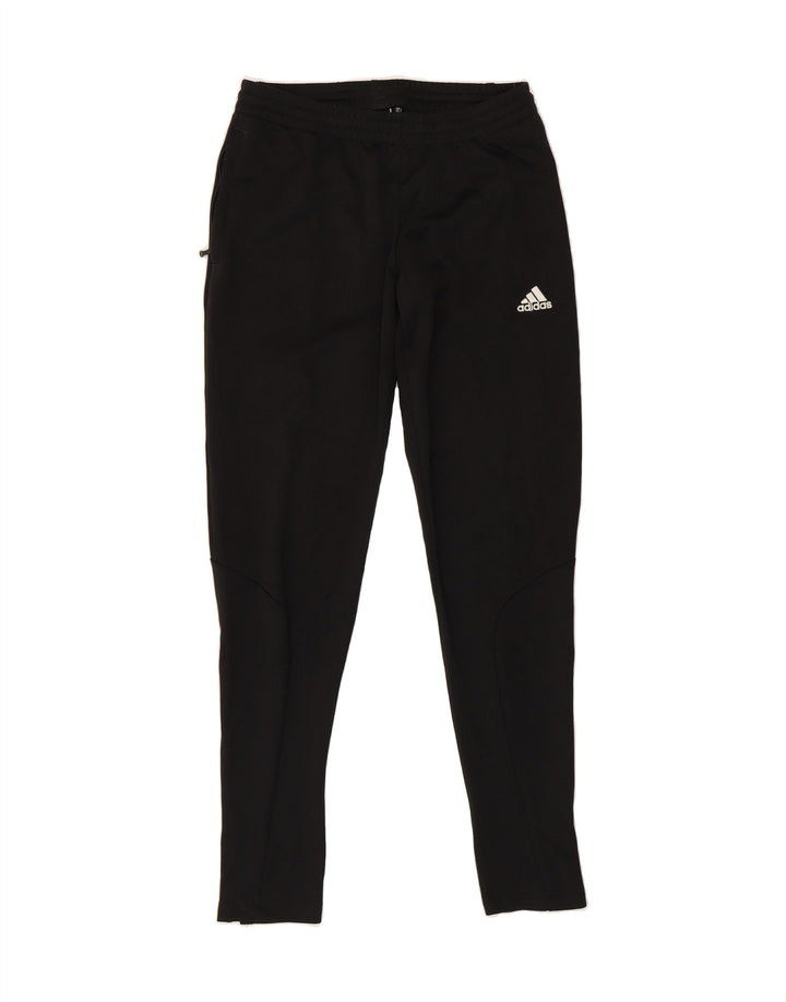 ADIDAS Womens Climalite Tracksuit Trousers UK 8/10 Small  Black Polyester Vintage Adidas and Second-Hand Adidas from Messina Hembry 