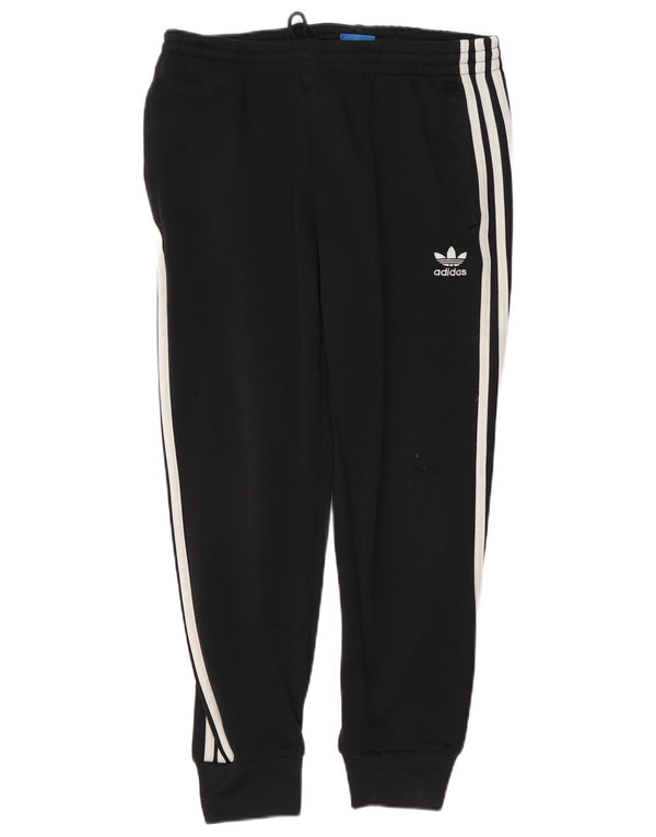 Женские спортивные брюки ADIDAS Joggers UK 12, средний черный полиэстер