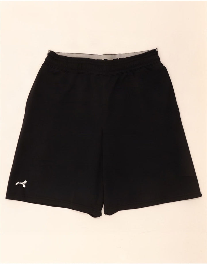 Мужские спортивные шорты свободного кроя с рисунком Under Armour, средние черные