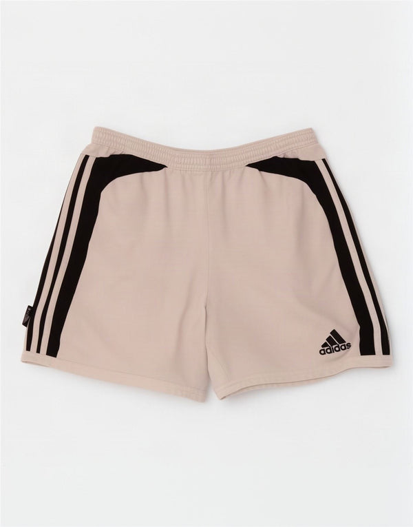 Мужские спортивные шорты Adidas Climalite, большие белые полиэстер с цветными блоками