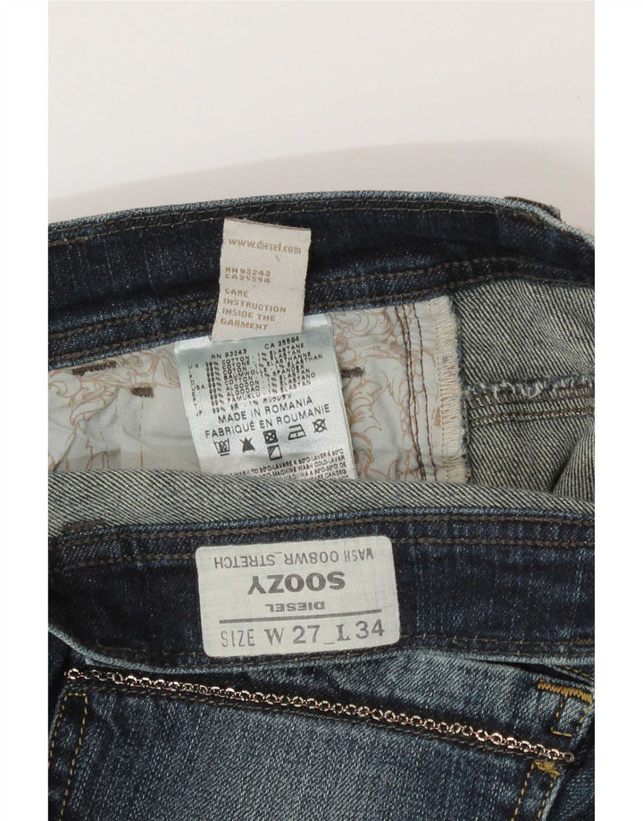 Женские джинсы Diesel Soozy Bootcut W27 L30, синий хлопок