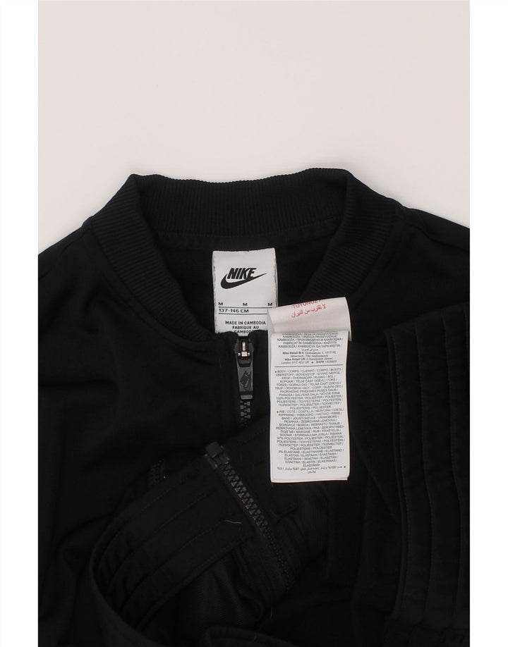 Спортивный костюм Nike для девочек, верхняя куртка 10–11 лет, средний черный с цветными блоками