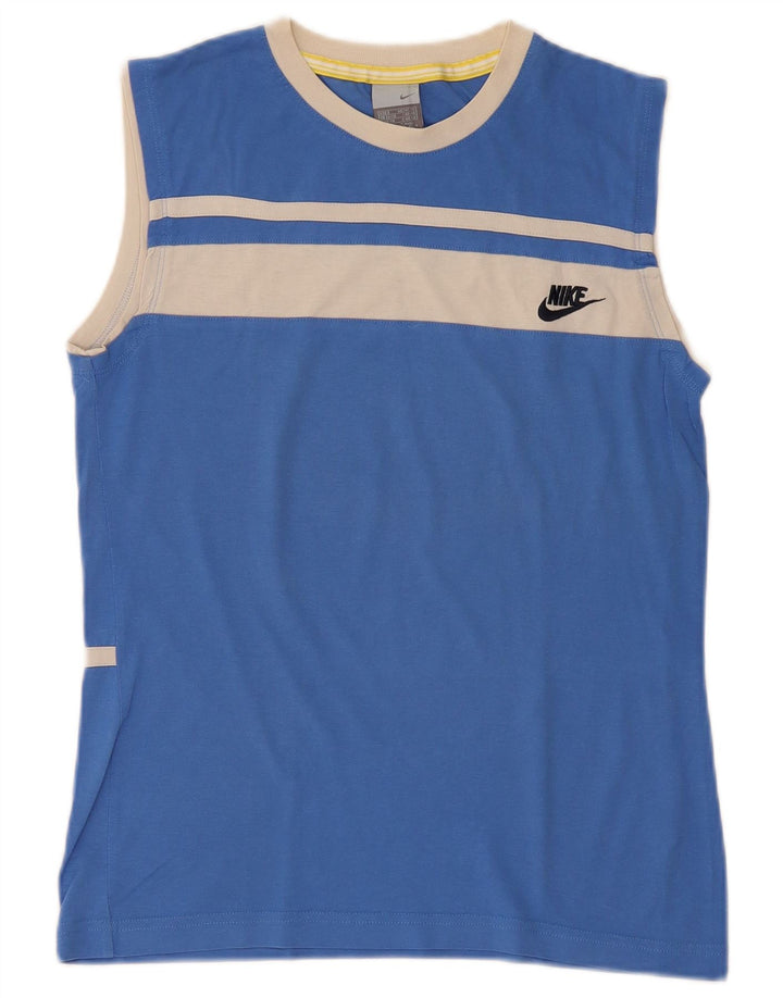 Мужской жилет Nike Mens Vest Top UK 36/38, маленький синий, цветной блок