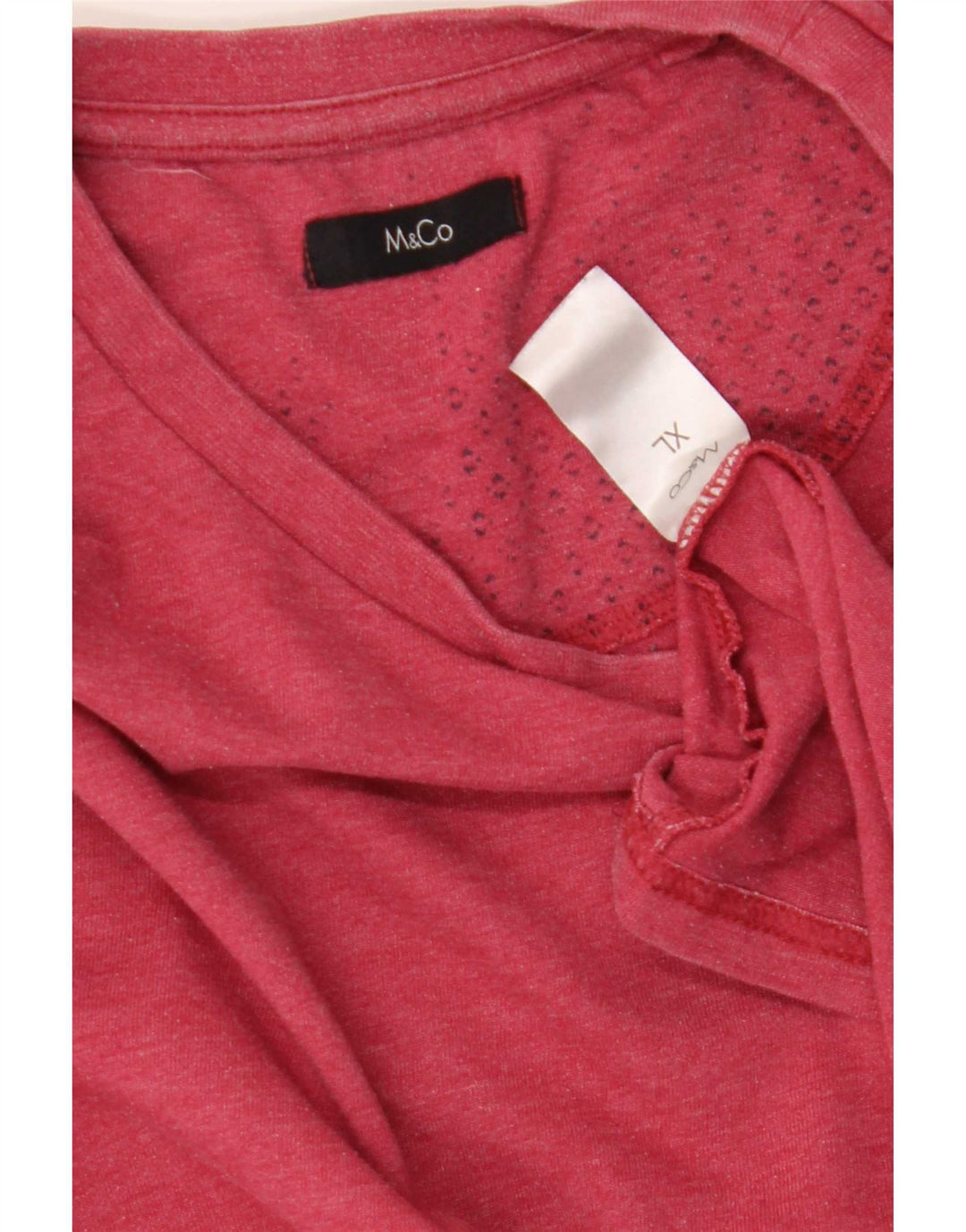 Мужская футболка M&Co Top XL, красный хлопок