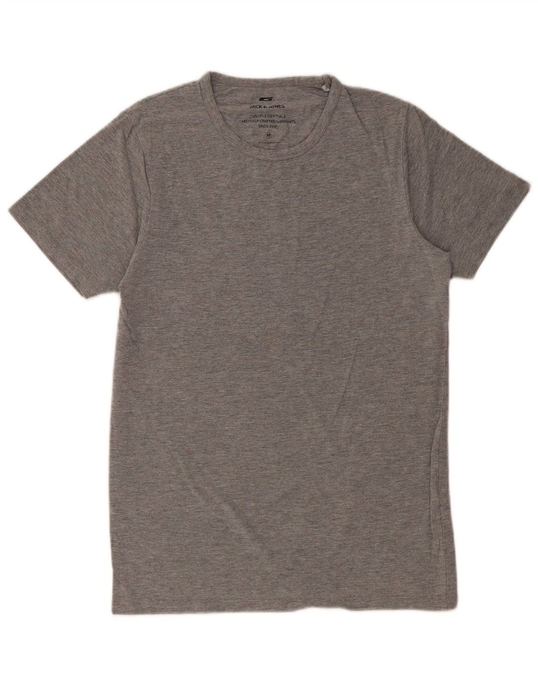 JACK & JONES Мужская футболка из хлопка среднего серого цвета с крапинками