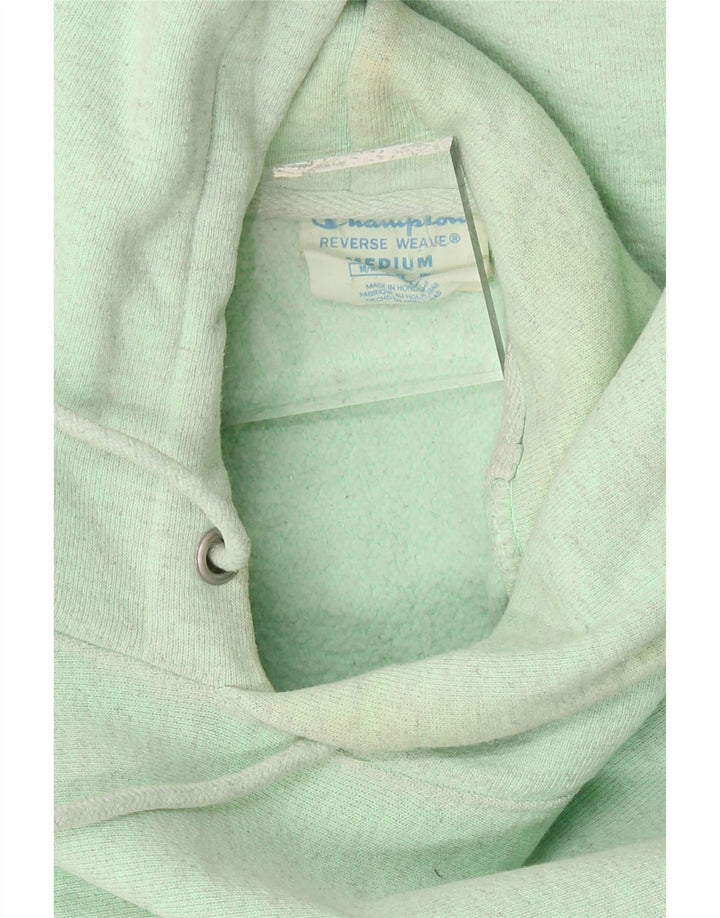 CHAMPION Mens Hoodie Jumper Medium Green Vintage Champion and Second-Hand Champion from Messina Hembry 