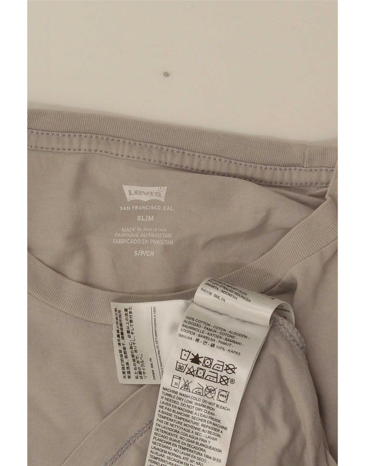 Мужская футболка узкого кроя Levi's, маленький серый хлопок