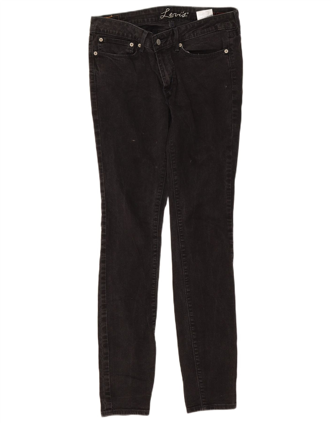 Женские джинсы скинни Levi's W30 L32, черный хлопок