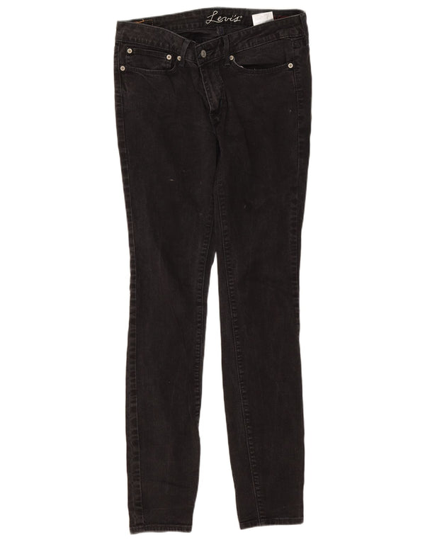 Женские джинсы скинни Levi's W30 L32, черный хлопок
