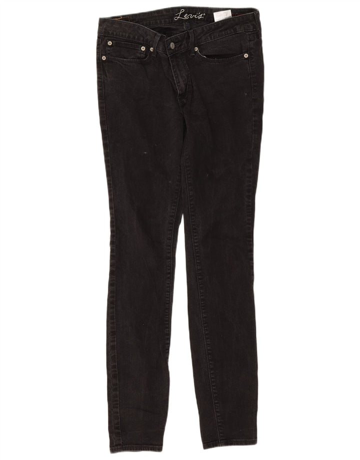 Женские джинсы скинни Levi's W30 L32, черный хлопок