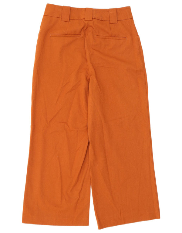 Женские укороченные брюки с высокой талией Marks & Spencer UK 8 Small W28 L25 Коричневые