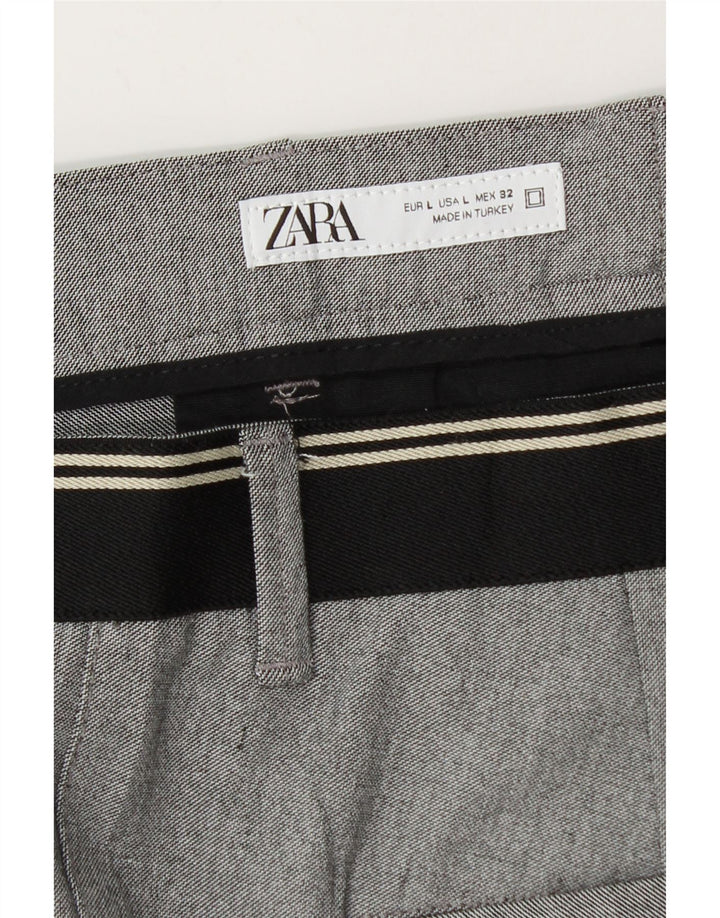 Зауженные мужские брюки чинос Zara, большие W32 L29, серые