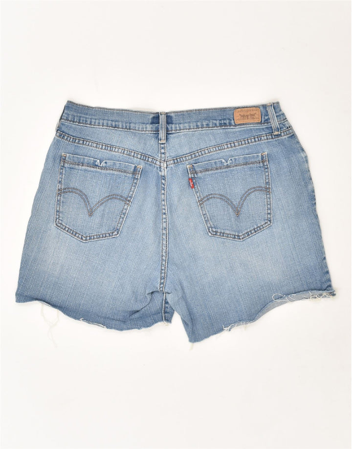 LEVI'S Womens 515 Denim Shorts US 12 Large W32 Blue Cotton Vintage Levi's and Second-Hand Levi's from Messina Hembry 