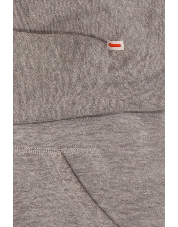 Мужской свитер с капюшоном и молнией с рисунком Jack & Jones XL, серый